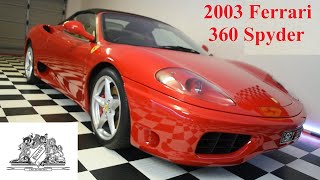 2003 ferrari 360 Spyder Manual