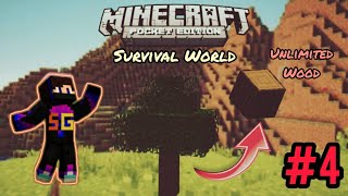 I made an Insane Wood Farm in Survival World #viral #trending #minecraft #gaming