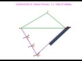 2 BY 3  SIMILAR TRIANGLE  CONSTRUCTION