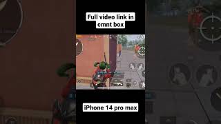 rush gameplay of pubg mobile iPhone 14 pro max 90fps🔥