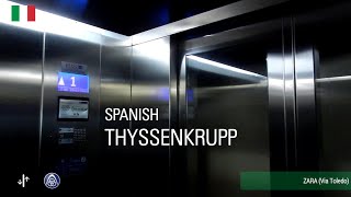 ThyssenKrupp MRL Elevator - ZARA (Via Toledo), Naples, IT