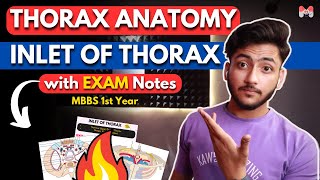 Thorax Anatomy- Inlet of Thorax | MBBS 1st Year | Full Explanation with Exam Notes | MBBS World