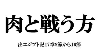 「肉と戦う方」出エジプト記17章8節から16節