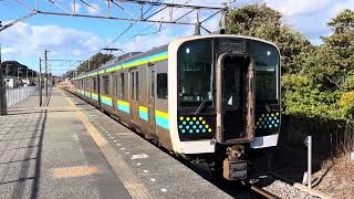 E131系0番台マリR02編成那古船形発車