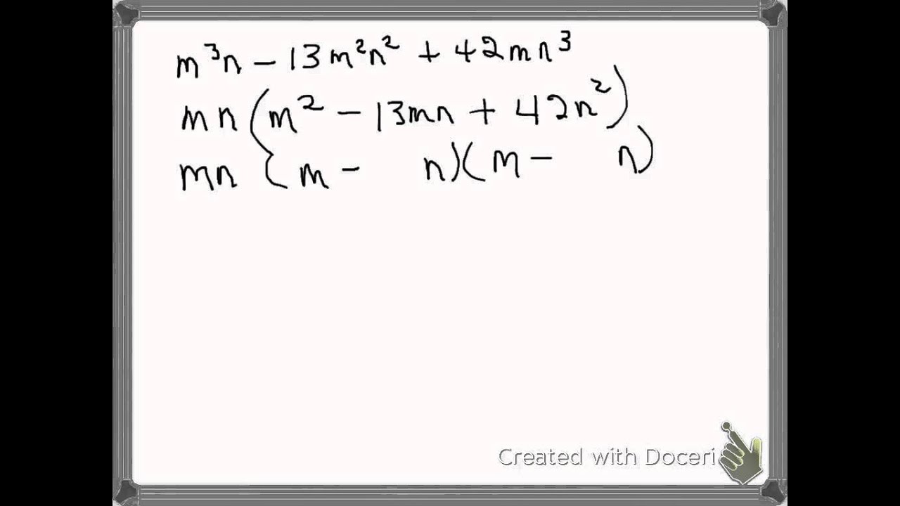 Factor Out The Greatest Common Factor Then Factor By FOIL - YouTube