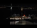 にっぽん丸 nippon maru 　離岸・出港（新港ふ頭客船ターミナル：横浜ハンマーヘッド）　 4k 2024年7月30日