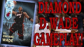 NBA2K18 MyTeam Diamond Dwyane Wade Gameplay! Crazy Game goes into Overtime!