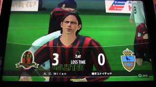 【バギレラのWCCF】　A.C.ミラン縛り　CC 一回戦 2nd.leg（3周目）　2018.1.27