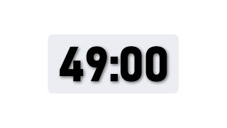 49 Minute Timer - Minimal Countdown Timer [Light Theme]