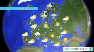 Weersverwachting voor zaterdag:  Europa