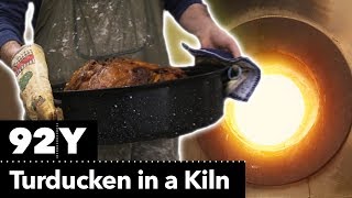 This is how you make an epic Turducken in a kiln