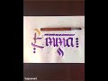 Emma calligraphy art in stylish font #sapnaviart #short #art #viral art video #artist