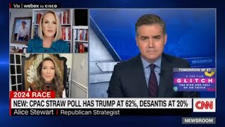 Alice Stewart joins Jim Acosta on CNN to discuss Trump at CPAC 2023 with Maria Cardona