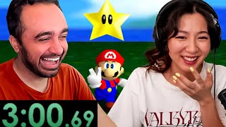 Squeex Teaches Fuslie How To Speedrun Super Mario 64