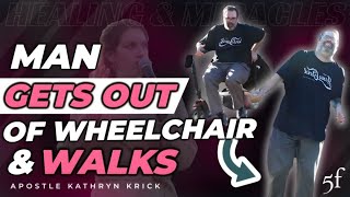 HE GETS OUT OF HIS WHEELCHAIR \u0026 WALKS!