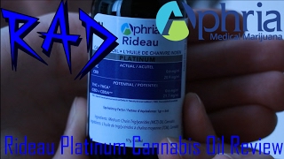 Rideau Platinum CBD Oil by Aphria Inc. | Medical Marijuana / Cannabis Tincture Oil Strain Review