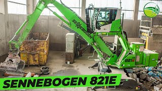 SENNEBOGEN 821E Elektro-Umschlagbagger im Recyclingeinsatz