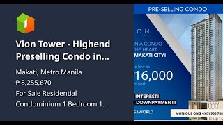 Vion Tower - Highend Preselling Condo in Makati (Near Airport) : 2025