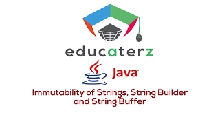 Java Programming Tutorial - 9 Immutability of Strings, String Builder and String Buffer