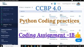 Python coding Assignment-1B | NXT Wave | #nxtwave #ccbpacademy #coding #ccbpintensive #python #ccbp