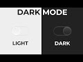 How To Make Light/Dark Mode Toggle Button Using HTML CSS & JavaScript