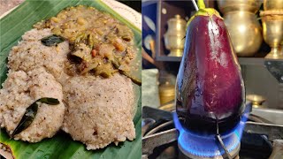 Milagu (pepper) pongal in vintage vengala paanai \u0026 kathirikkai (Brinjal) gotsu  Recipe #foodzeee