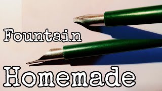 How to make Fountain Pen metal nib at home//Homemade Fountain Pen  Nib.