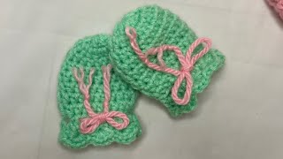 Cute baby mittens crochet tutorial for beginners | tutorial | mittens | crochet |