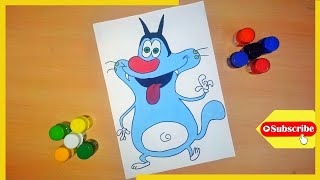 How to Draw Easy Oggy Cartoon Drawing  | Beginners drawing | Step by step for Kids
