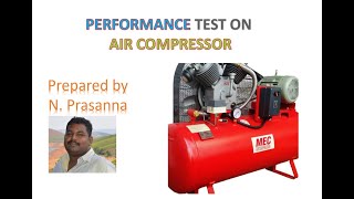 Model Calculation - Performance Test on Reciprocating Air Compressor