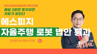 에스피지 058610 자율주행 로봇 보도 주행 법안 통과 [매일 3분만 투자하면 차트가 보인다]