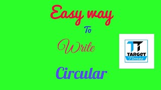 Easy way to attempt  notice about circular