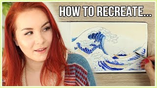 How to Recreate The Great Wave off Kanagawa | Art Journal Thursday Ep. 32