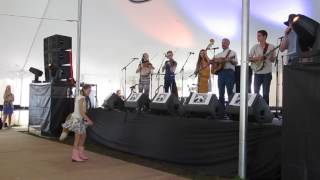 Anneli Burnett flatfooting to Strictly Strings at Merlefest, 2017