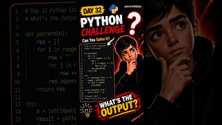 Can You Beat This Python Logic Puzzle? 🐍 #python #coding #shorts #32