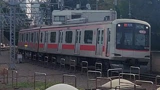 東急東横線5000系5118F各駅停車渋谷駅行き多摩川駅到着