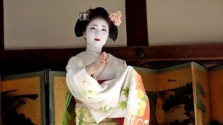 上七軒舞妓・勝奈さん奉納舞　北野天満宮節分祭２０１６　Dedication dance of Maiko