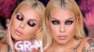 I look like a glam clown. Love that for me - GRWM it’s a food time | Bailey Sarian