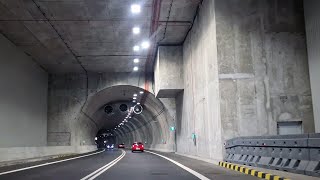 Tunel Świnoujście Przejazd w obie strony 4K - Najdłuższy Tunel w Polsce 1,4 km