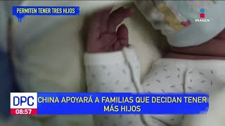 Gobierno de China apoyará a familias que decidan tener más hijos | De pisa y Corre