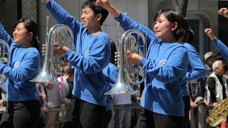 20170505銀座柳まつりゴールデンパレード2017駒澤大学高等学校吹奏楽部【ＨＤ・原画４Ｋ】