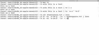 Unix TR command examples