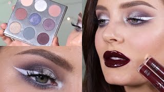 Kylie Cosmetics Holiday Collection Tutorial! White Eyeliner is HARD ok!?