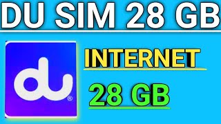 how to get du sim 28 gb data internet offer | du sim 28 gb internet eid offer