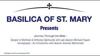 Journey Through the Bible     Gospel of Matthew  / Iconography - An Introduction .