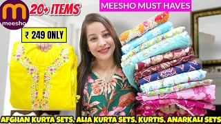 💛Meesho Summer Kurti/Kurta Set Haul Starting 249💛Everyday \u0026 Partywear Kurta Set Tryon Haul #meesho