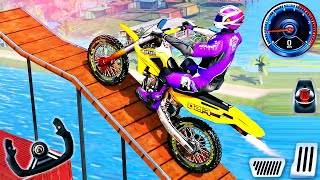 Bike Racing Tracks Simulator 3D - Motor Bike Motocross Impossible Driving - Android GamePlay