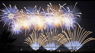 PL花火芸術2019　開幕スターマイン　最前列　風上より全景　超高画質　高音質　The Art of PL Fireworks Osaka japan