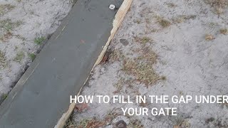 How to keep your gate from blowing open First time pouring concrete