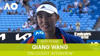 Qiang Wang On-Court Interview (1R) | Australian Open 2022